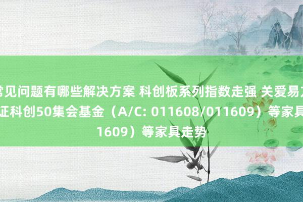 常见问题有哪些解决方案 科创板系列指数走强 关爱易方达上证科创50集会基金（A/C: 011608/011609）等家具走势