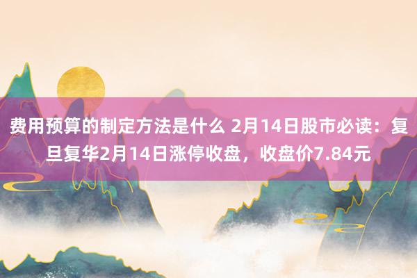 费用预算的制定方法是什么 2月14日股市必读：复旦复华2月14日涨停收盘，收盘价7.84元